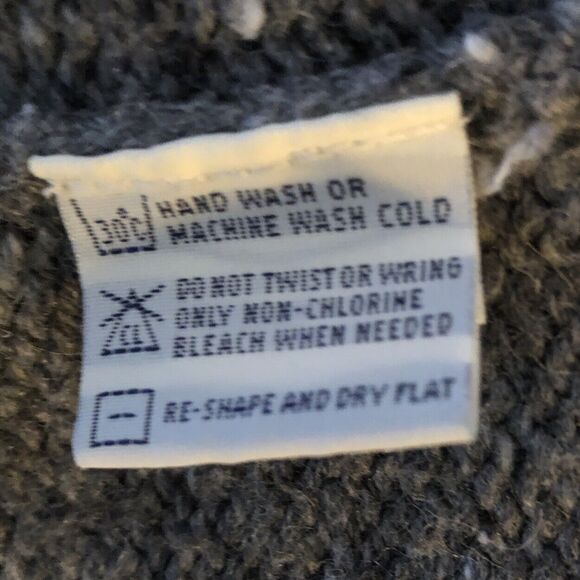 Union Bay Wool Blend Crewneck Sweater Mens Size L 80s Gray Grandpa Core Pullover - Picture 10 of 10